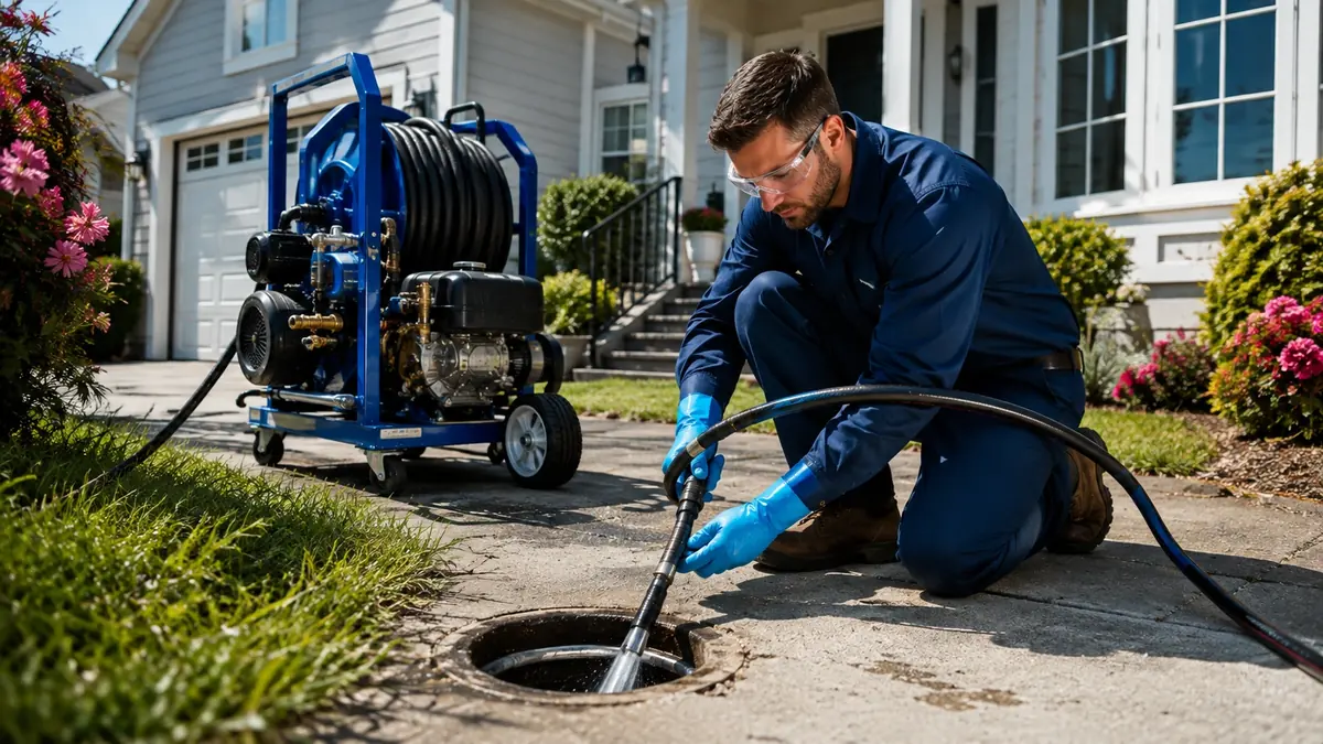 Residential Hydro Jet Drain Cleaning in Baldwin Park