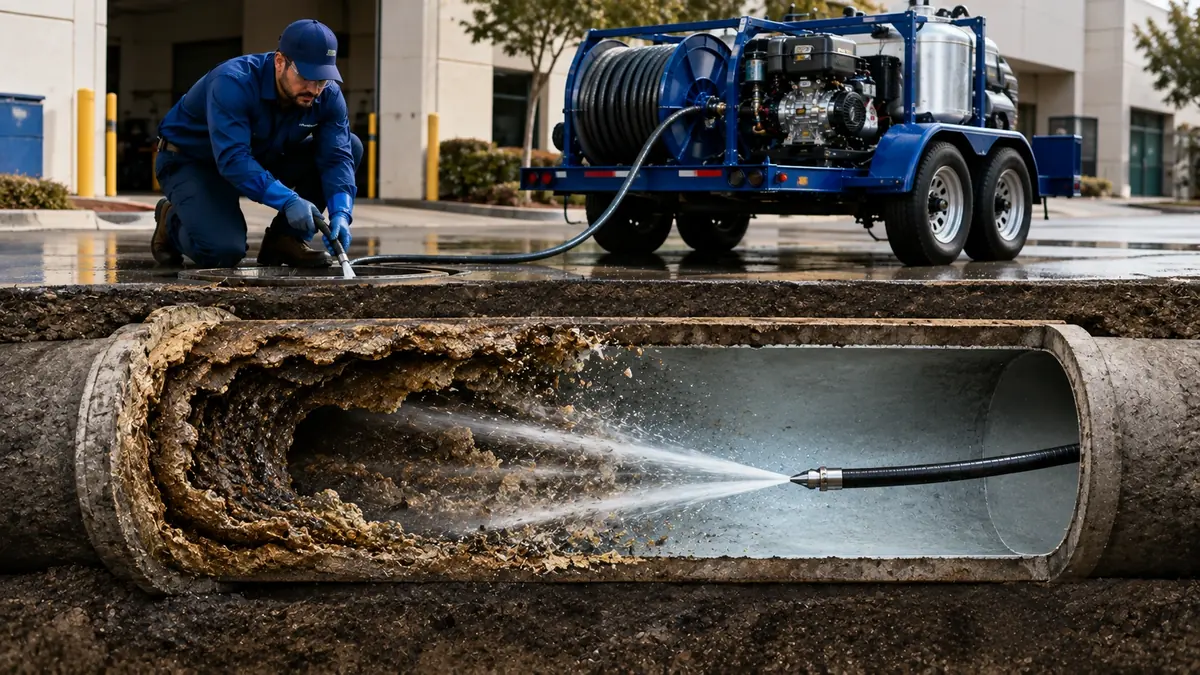 Sewer Pipe Descaling in Baldwin Park
