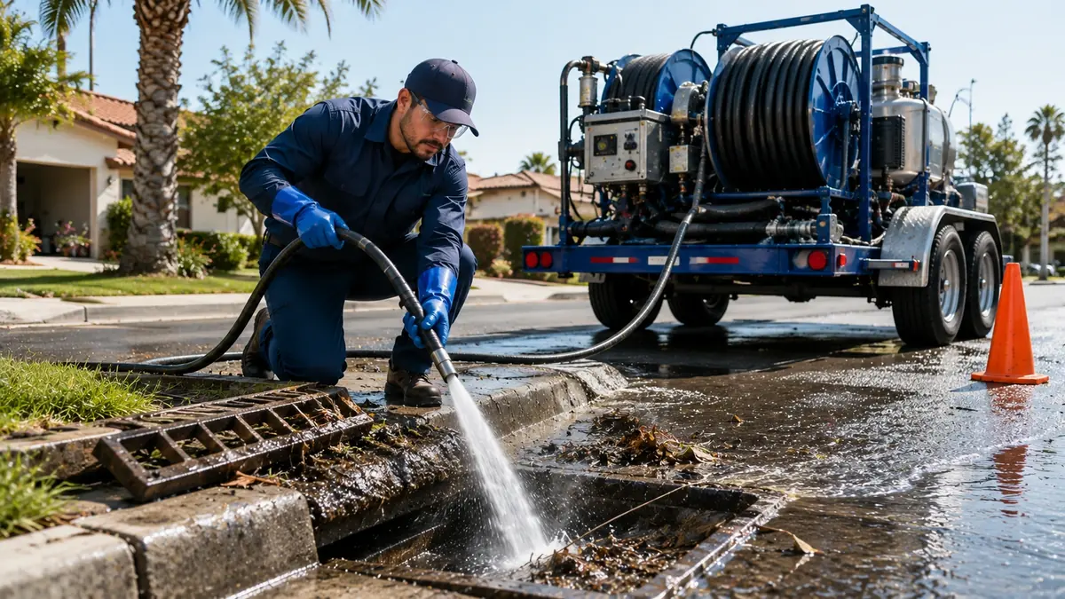 Storm Drain Hydro Jet Cleaning in Baldwin Park